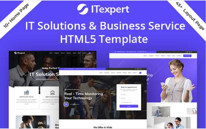 IT-expert IT Solution Business Service HTML5 Website template