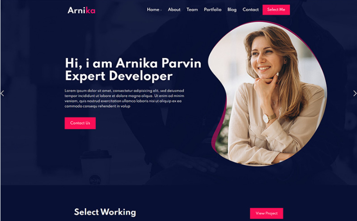 Arnika - Personal Creative Responsive Website Template