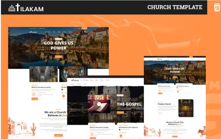Tilakam | Church and Religious HTML5 Template Website Template