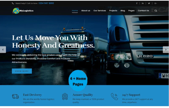 MyLogistics - Transportation Html Responsive Template