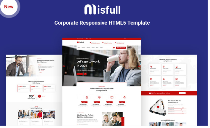 Misfull - Corporate Responsive HTML Website Template