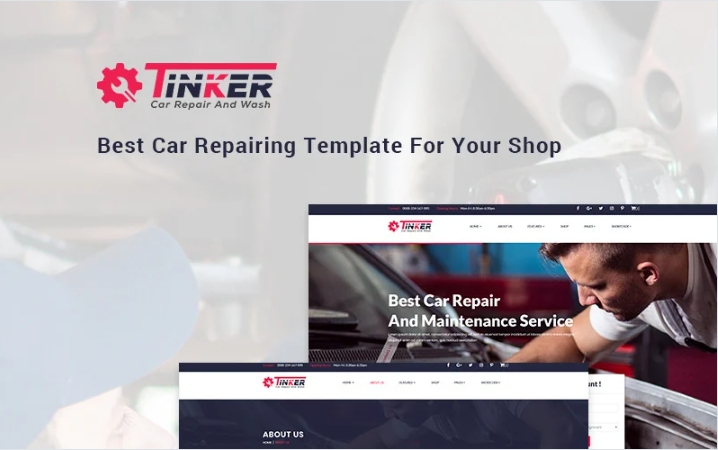 Tinker - Best Car Repairing Website Template