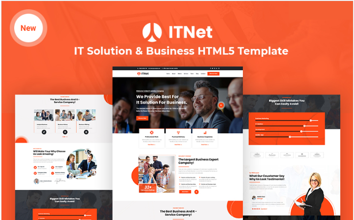 ITnet - IT Solution and Business Responsive Website Template