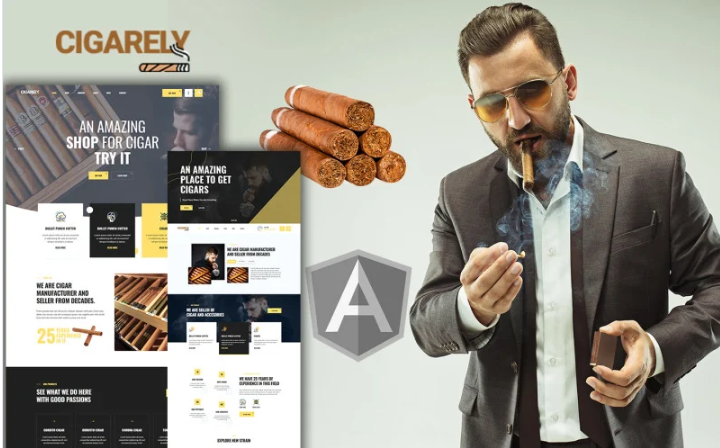 Cigarely - Cigar Shop Angular Template