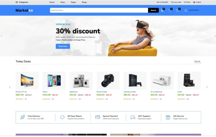 Marketkit - Multipurpose Ecommerce HTML Website Template
