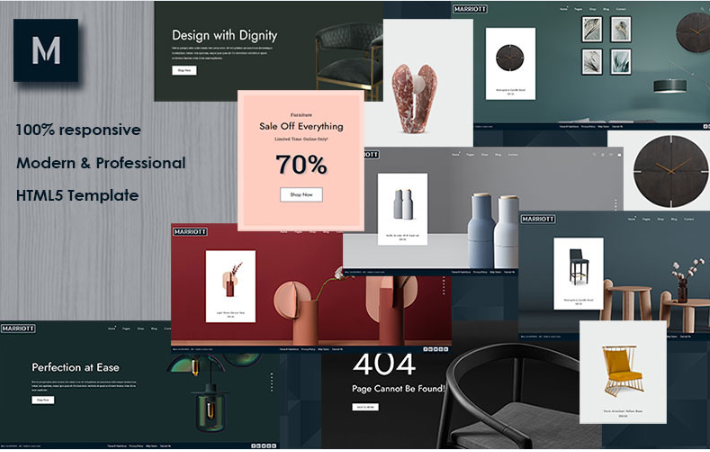 Marriott - Furniture Store HTML Website Template