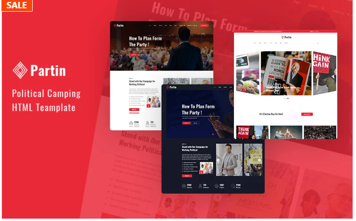 Partin - Political Campaign and Party HTML5 Responsive Website Template