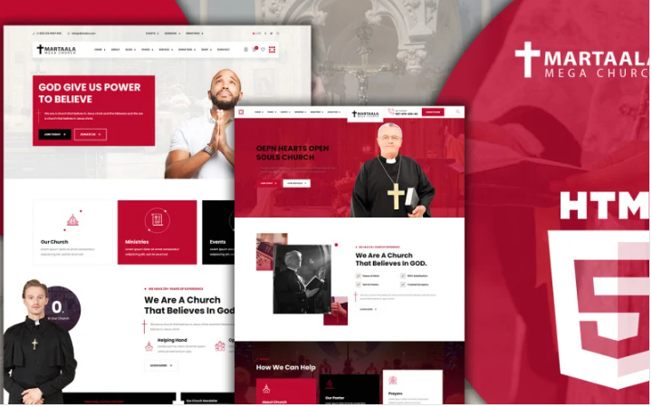 Martalaa Church and Non Profit HTML5 Website Template