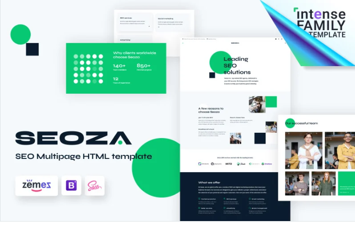 Seoza - SEO Agency HTML Website Template