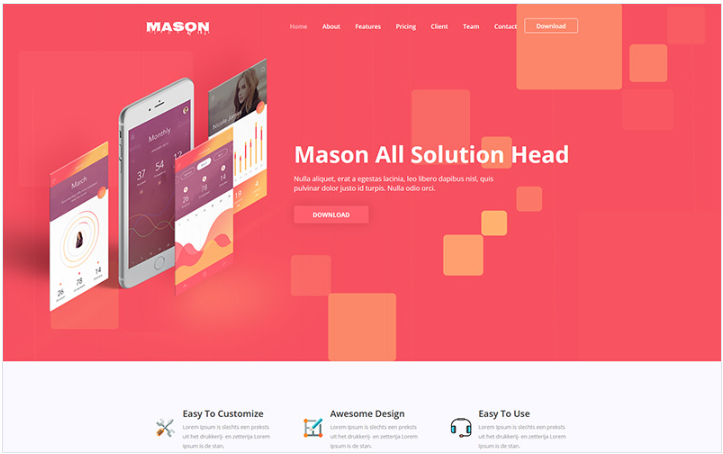 Mason - App Website Template