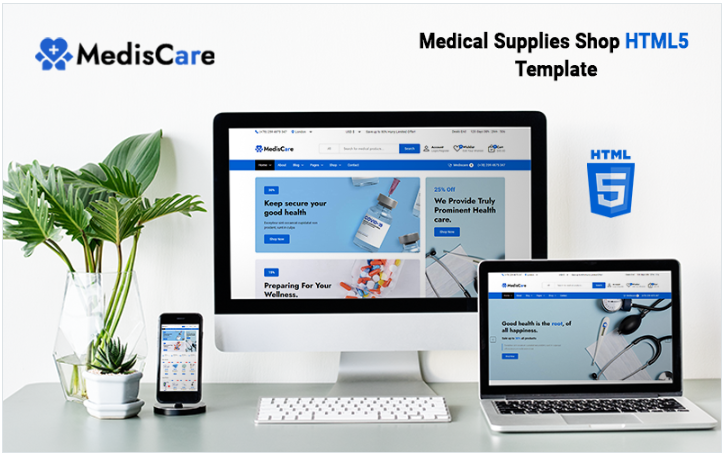 Mediscare - Medical Supplies Shop HTML Template
