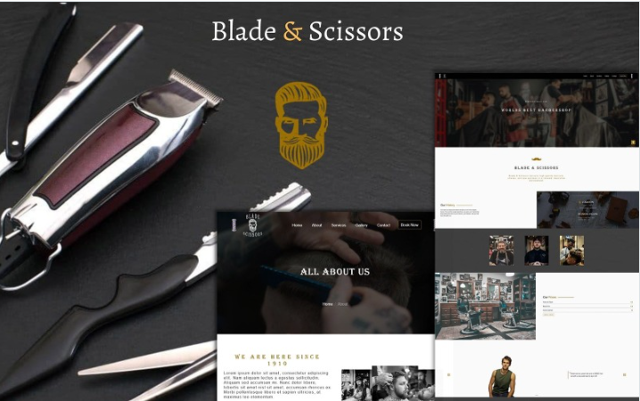 Barber template | Html5, Bootstrap5, Responsive Design
