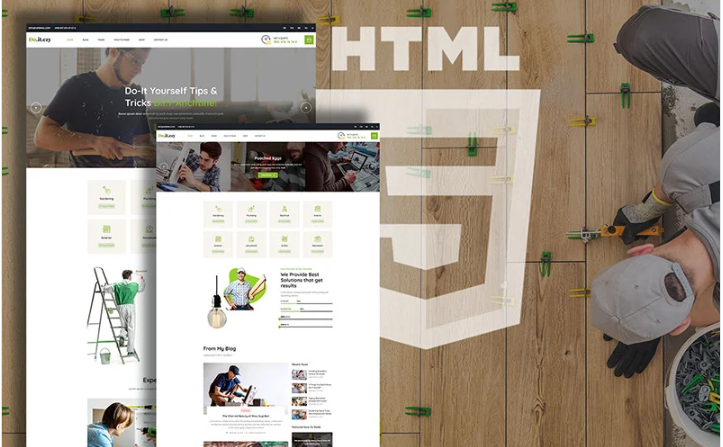 Doitezy Responsive Do It Yourself Blog Website Template