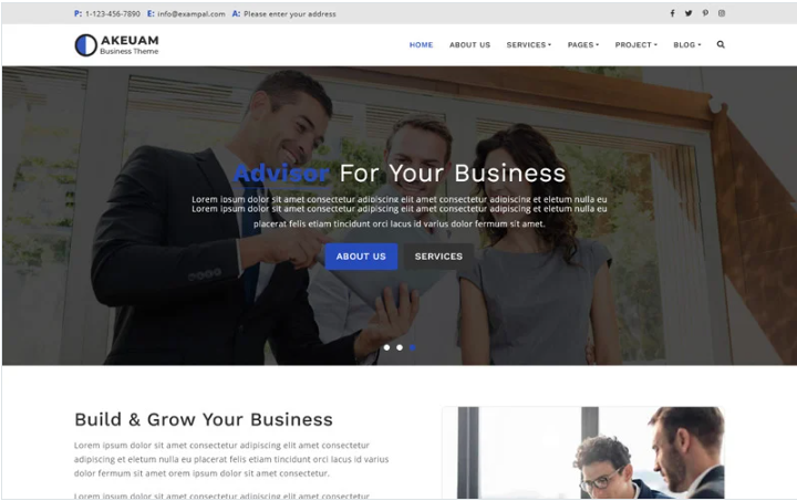 Akeuam - Multipurpose Bootstrap 5 Theme