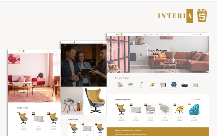 Interia - Furniture Template Website Template
