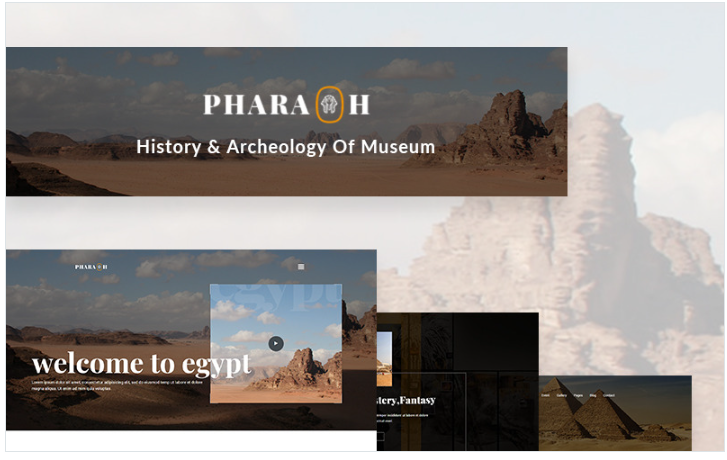 Pharaoh – Museum And Exhibition Website Template