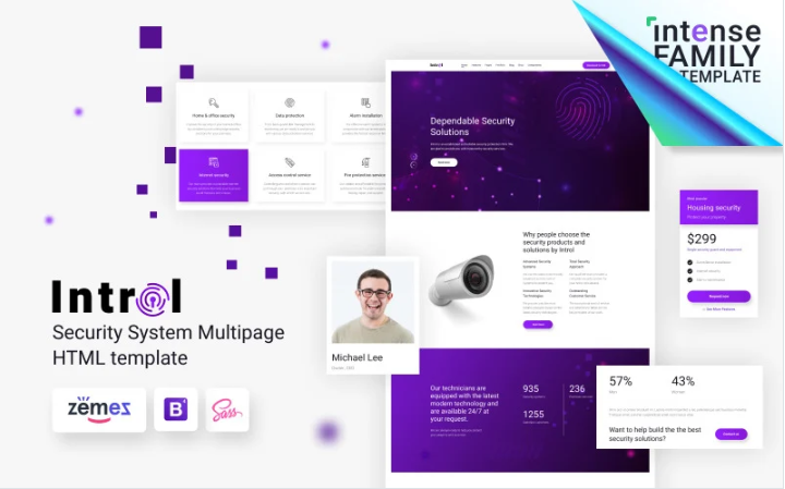 Introl - Security Company Responsive Website Template