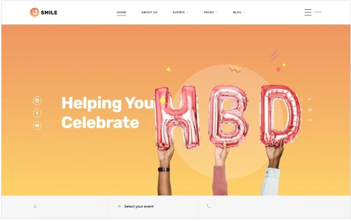 Smile - Event Planner Clean Multipage HTML5 Website Template