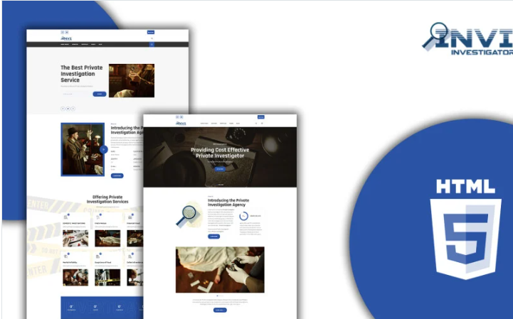 Invi - Private Investigator Html Website Template
