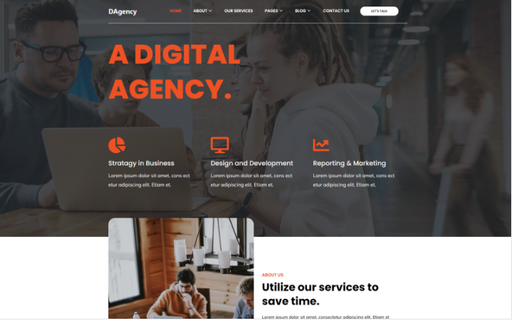 DAgency - Creative Digital Agency HTML5 Template