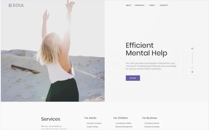 Soul - Supportive Counseling Multipage HTML Website Template