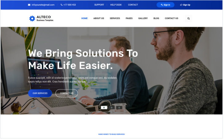 Alteco - Responsive Corporate & Business Website template