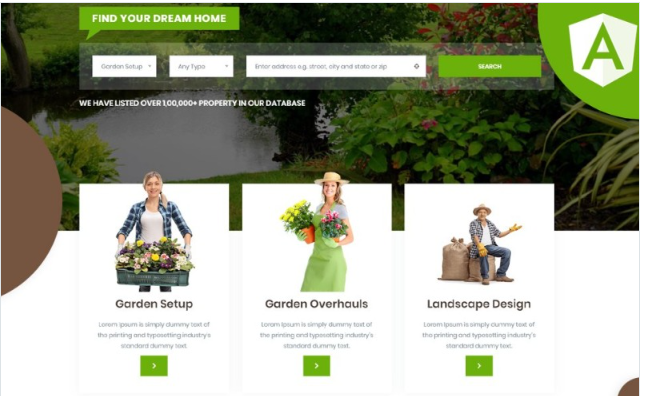 Gardenia | Gardening and Plantation Angular Website Template