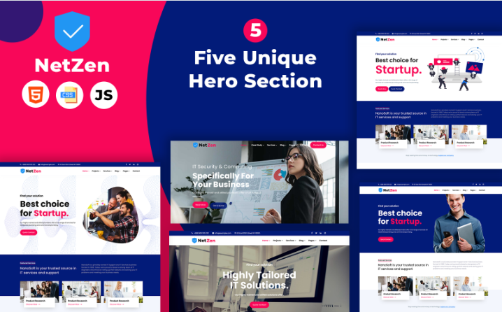 Netzen - IT Solution and Business Consulting Website Template