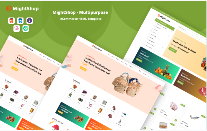 MightShop - eCommerce HTML Website Template