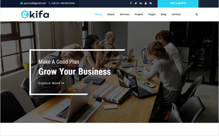 Ekifa Business and Agency HTML Website Template