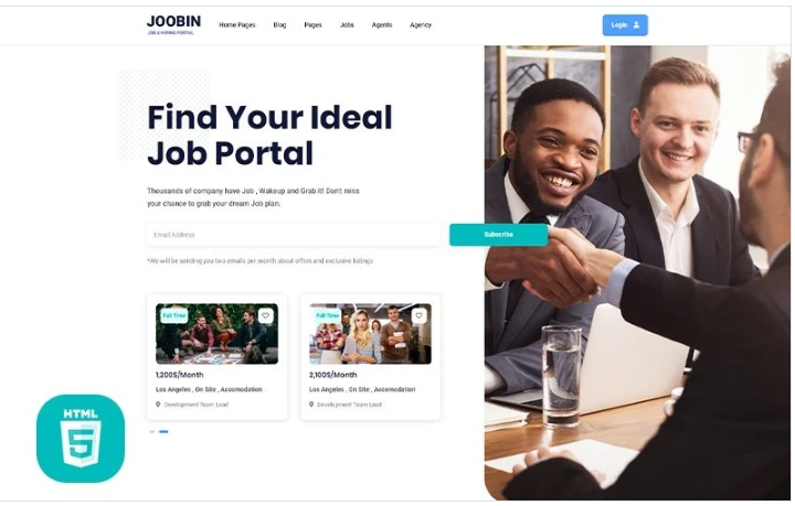 Jooben | Job Board Portal Website Template