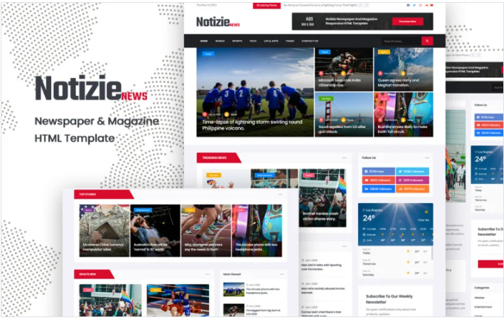 Notizie | Newspaper & Magazine HTML Template