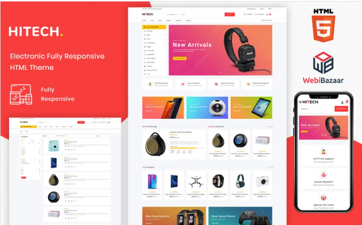 Hitech - HTML5 eCommerce Website Template