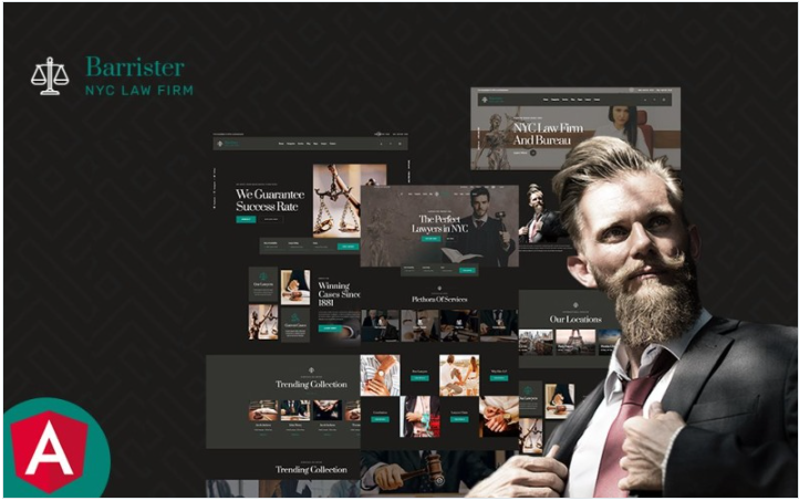 Barrister Lawyer & Attorney Angular Js Template
