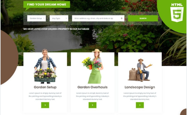 Gardenia | Gardening and plantation HTML5 Website Template