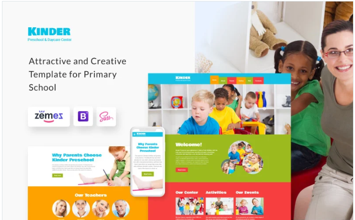 Kinder - Preschool Center HTML5