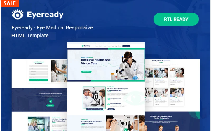 Eyeready - Eye Medical Responsive Website Template