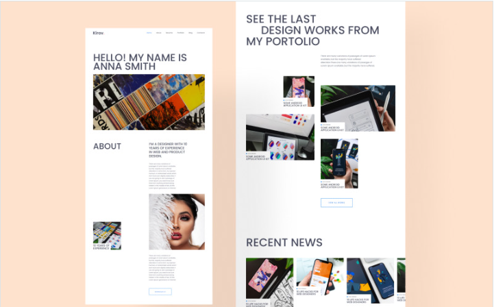 Kirov - Portfolio Html Template