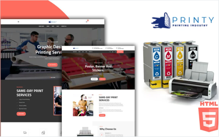 Printy - Printing Agency Service HTML5 Template