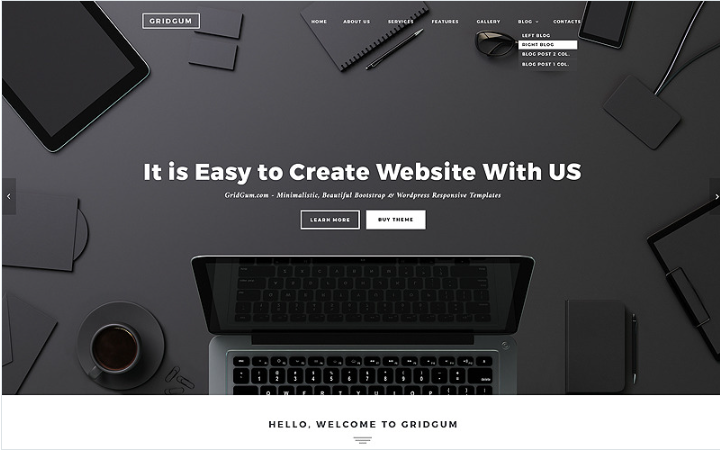 Black & White Labels Website Template