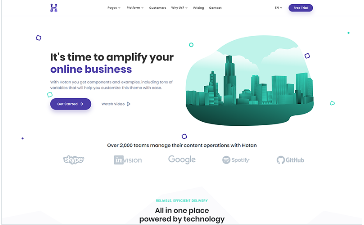 Hotan - Multipurpose HTML for Saas & Agency Website Template
