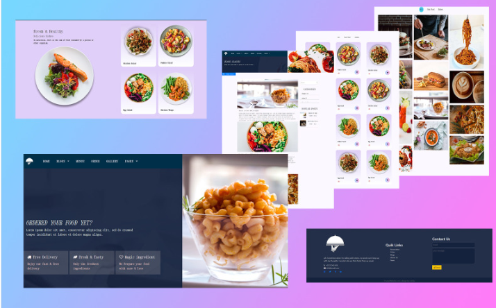 Restaurant and Catering Clean Bootstrap HTML Website Template