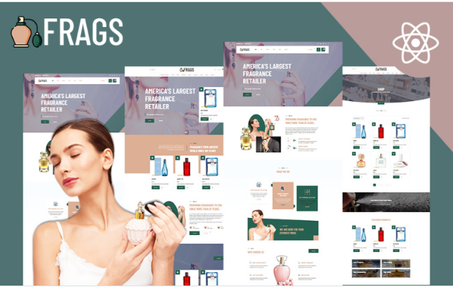 Fragz | Perfume & Fragrance Shop Website React Template