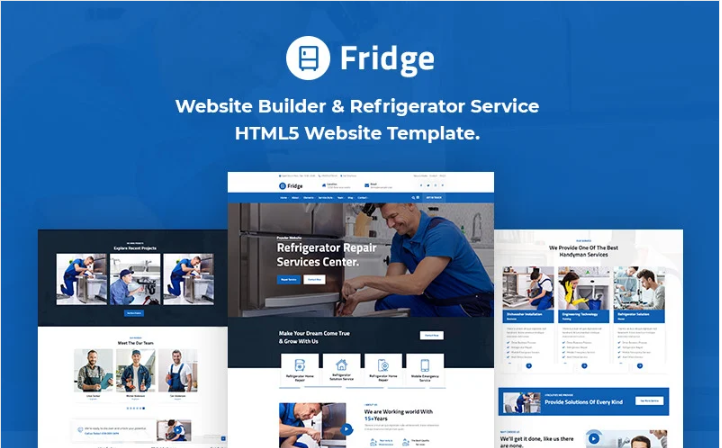 Fridge - Refrigerator HTML5 Website Template