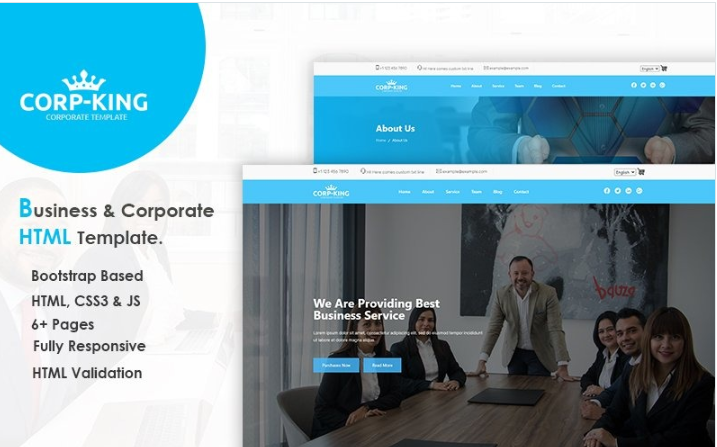 CropKing - Multipurpose Creative Corporate Business HTML5 Website Template