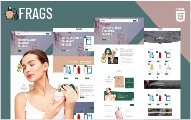 Fragz | Perfume and Cosmetics Store Website Template