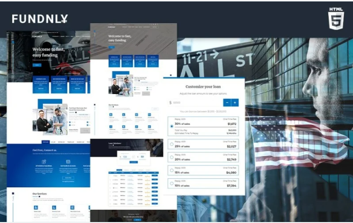 Fundly | Loan Company & Financial Counselor Website Template