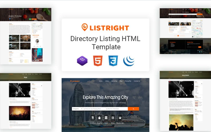 Listright- Directory Listing HTML5 Website Template