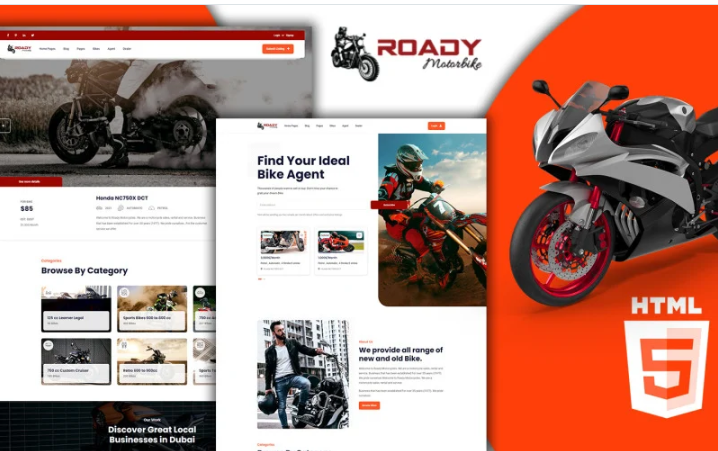Roady - Motorbike Rent HTML5 Template