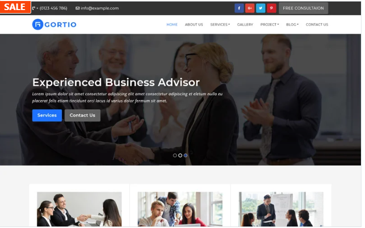 Gortio - Multipurpose HTML5 Website Template